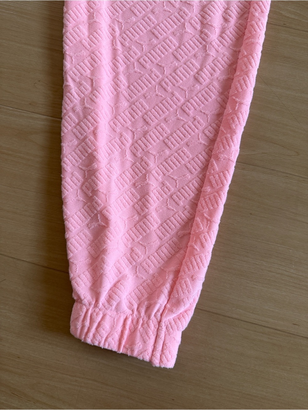 PUMA WOMENS PINK VELOUR TRACKSUIT SWEATSUIT FULL ZIP HOODIE DRAWSTRING JOGGERS M - Picture 11 of 14